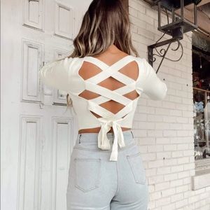 Ivory Crossed The Line Top